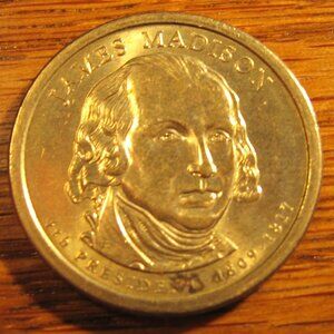 2007 D JAMES MADISON 1 DOLLAR COIN